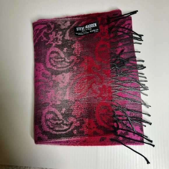 COPY - Steve Madden Paisley Scarf Made in Italy 4  Ombre Colors to Choose! - Picture 9 of 11